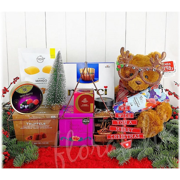 We Wish You a Merry Christmas Gift Hamper Basket